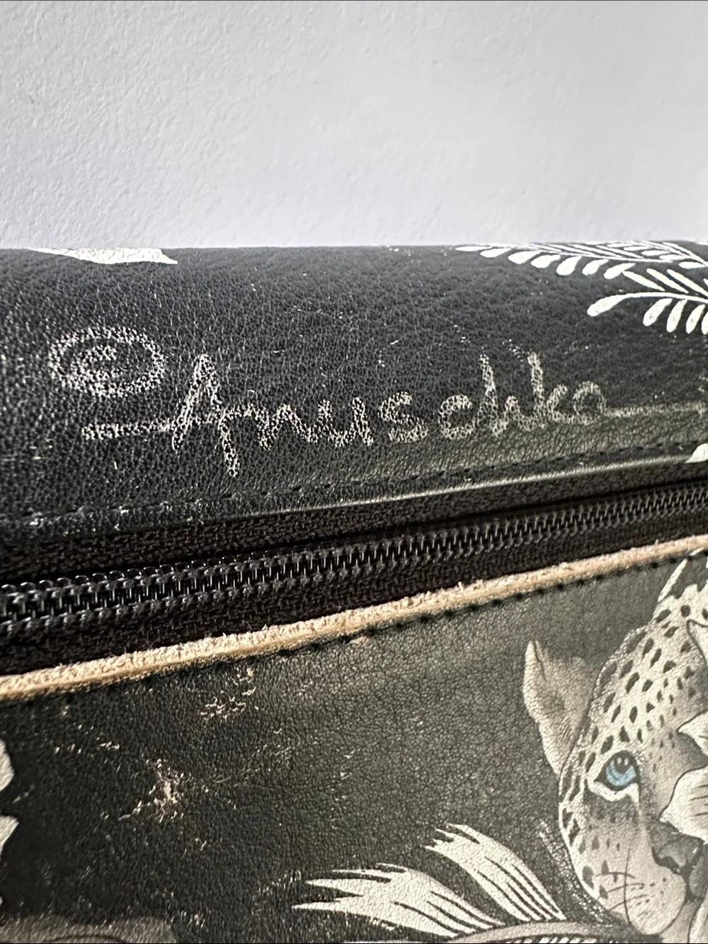 Anuschka Leather Hand Painted Wallet RFID